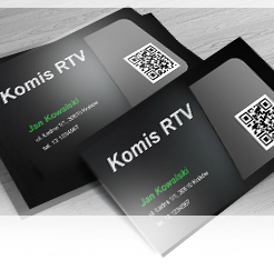wizytówki dla branży RTV i elektroniki