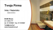 projekt wizytówki budownictwo nowoczesna łaźnia
